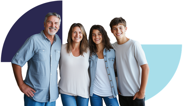 Famille hôte anglophone accueillant des enfants pour un séjour linguistique en immersion en France
